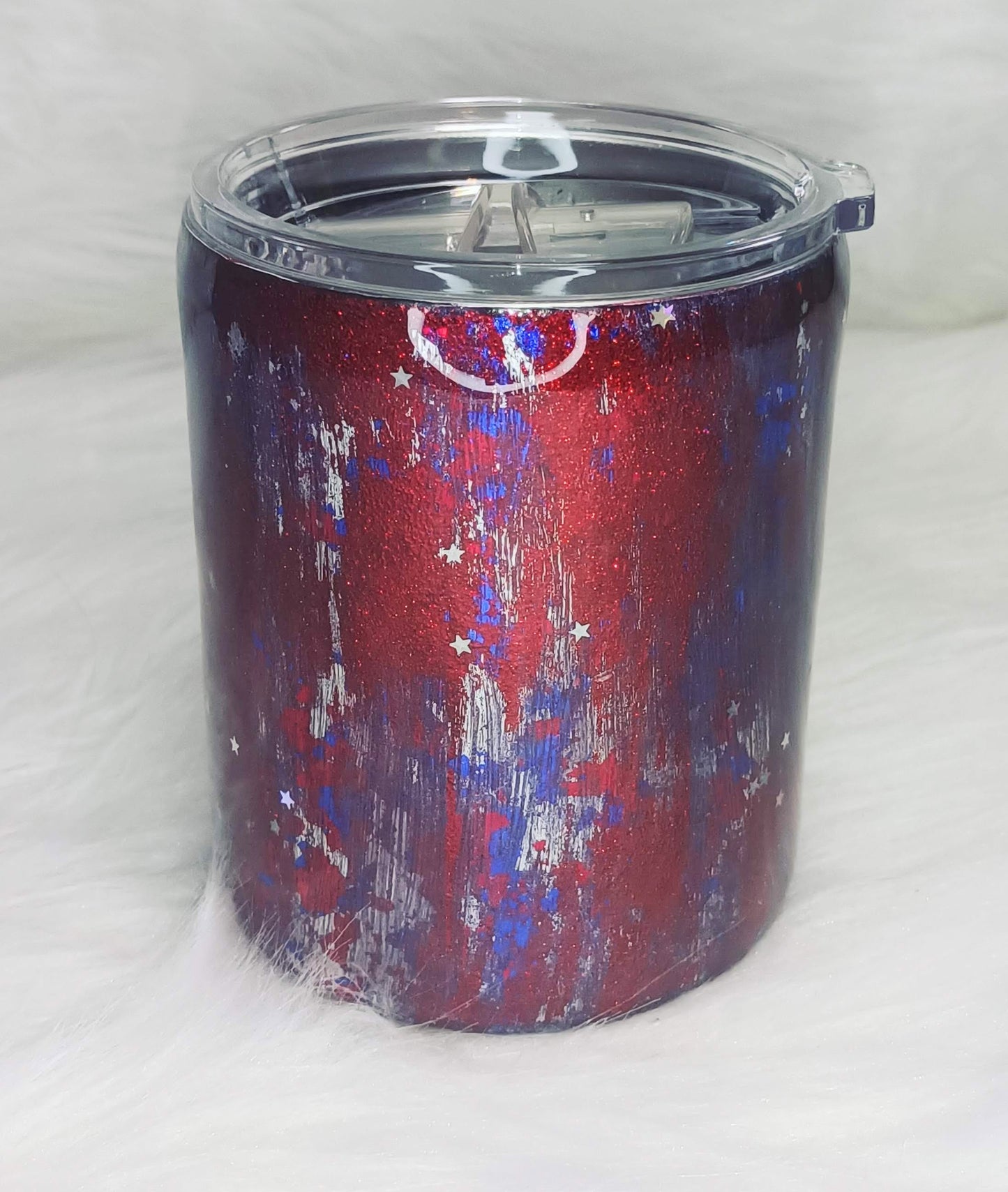 Red Distressed Patriotic Mug 12 oz Camper Mug