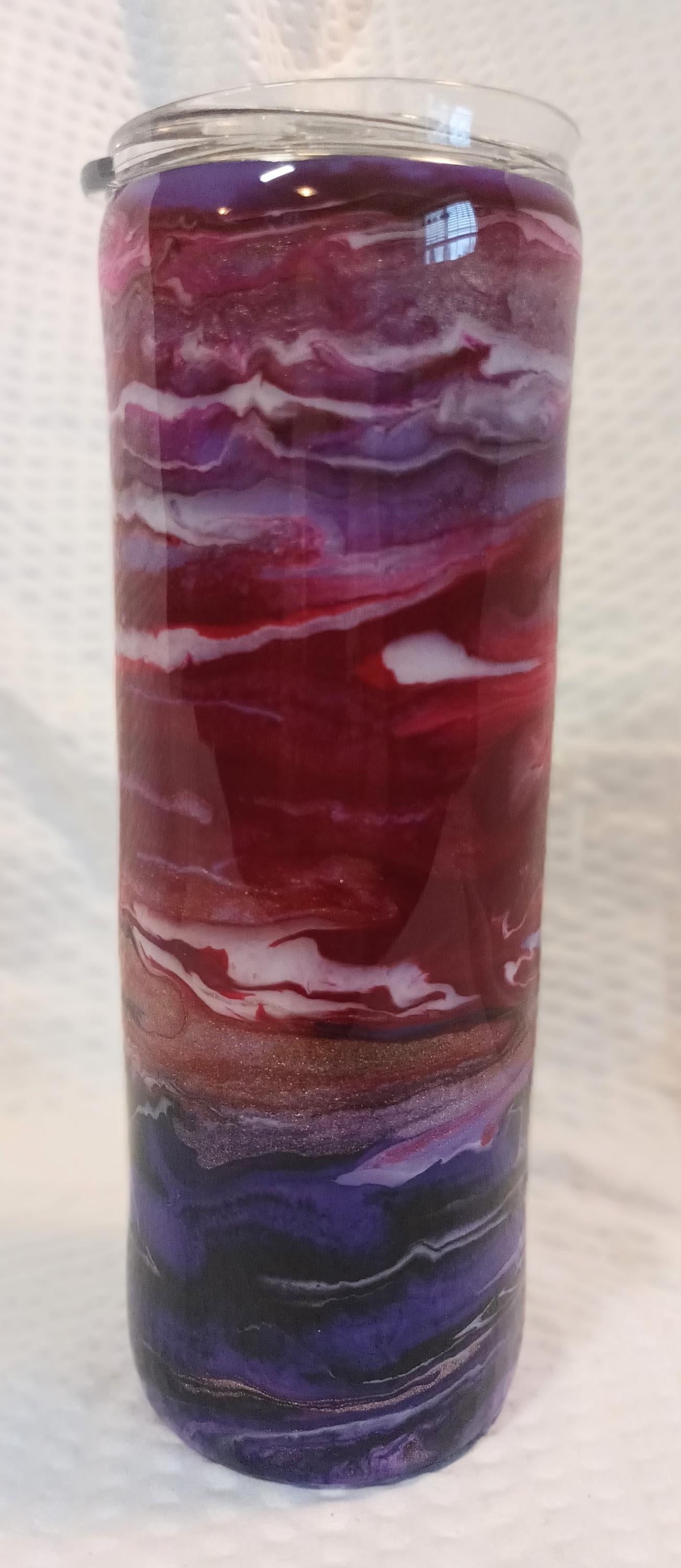 Red, Blue and Gold 20 oz Stainless Steel Tumbler