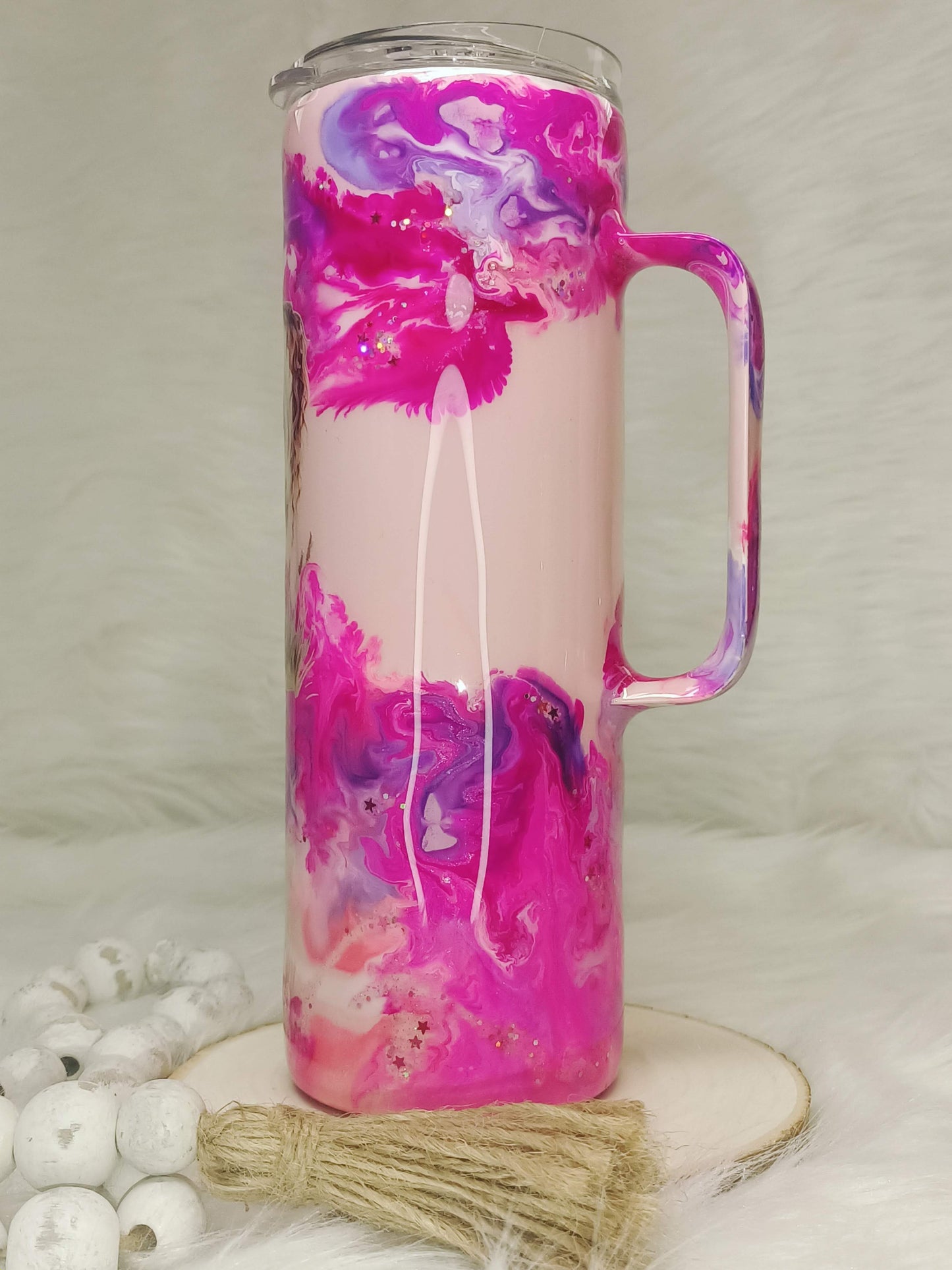 20 oz Skinny Tumbler with handle