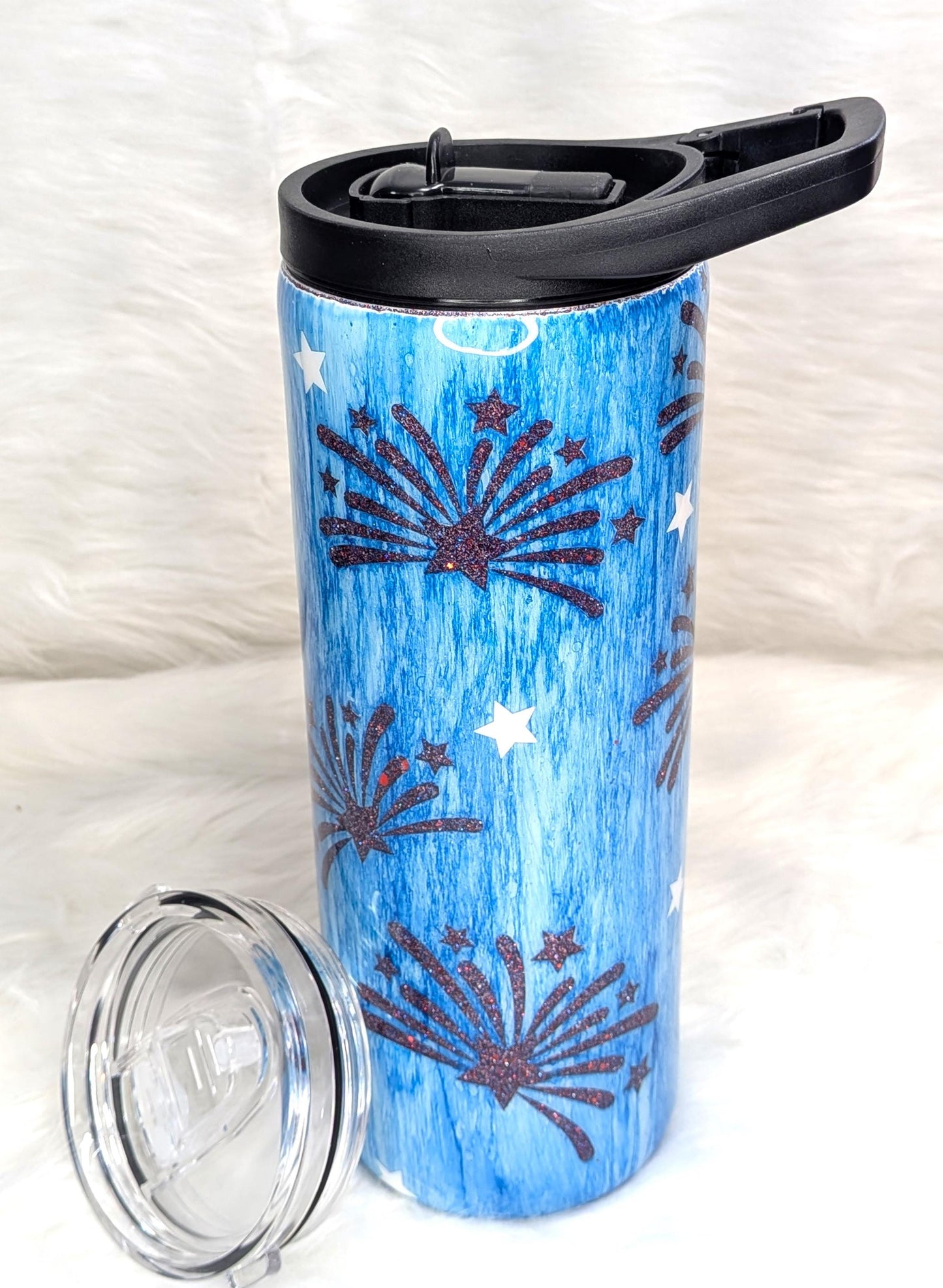 Let Freedom Ring 25 oz Dual Flip Stainless Steel Tumbler