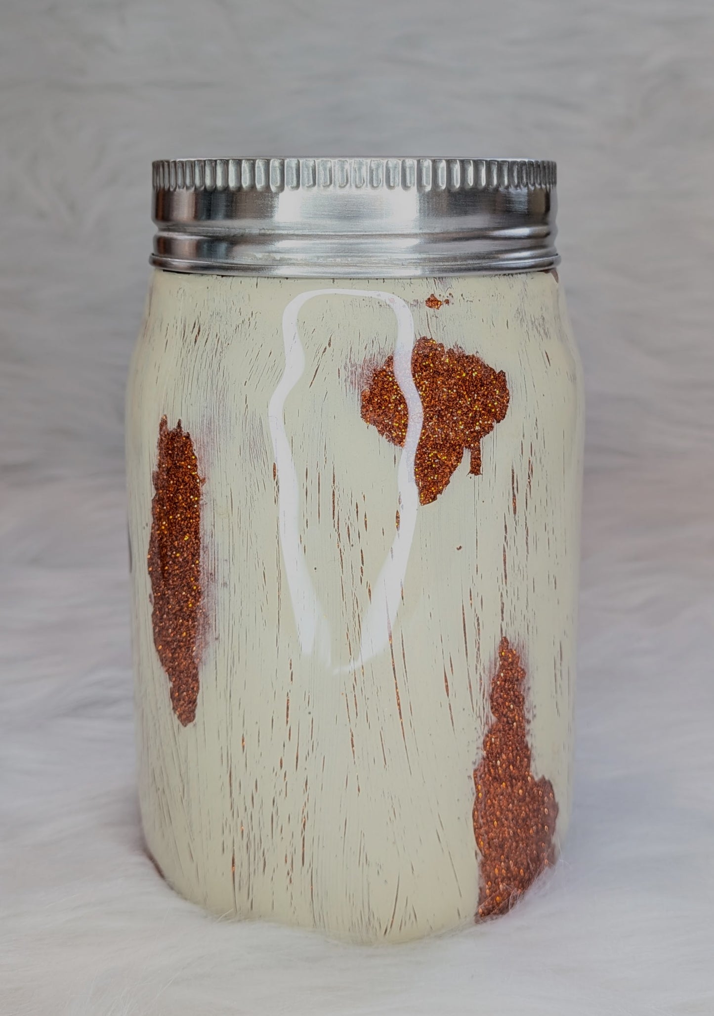 12 oz Fall Mason Jar stainless steel tumbler with Gnome