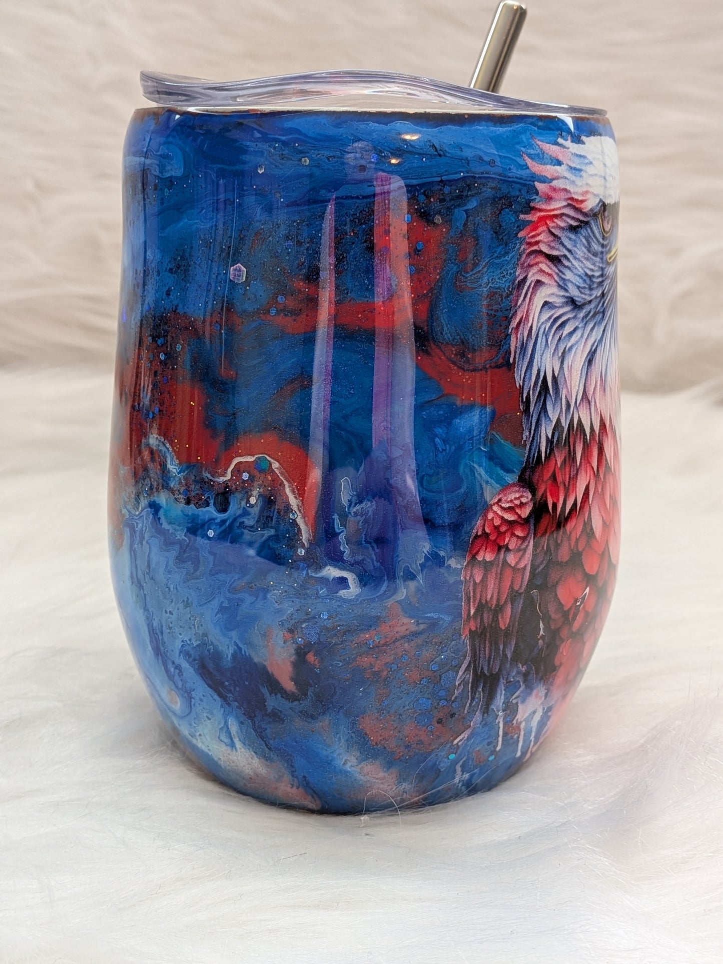 12 oz Stainless Steel Wine Tumbler