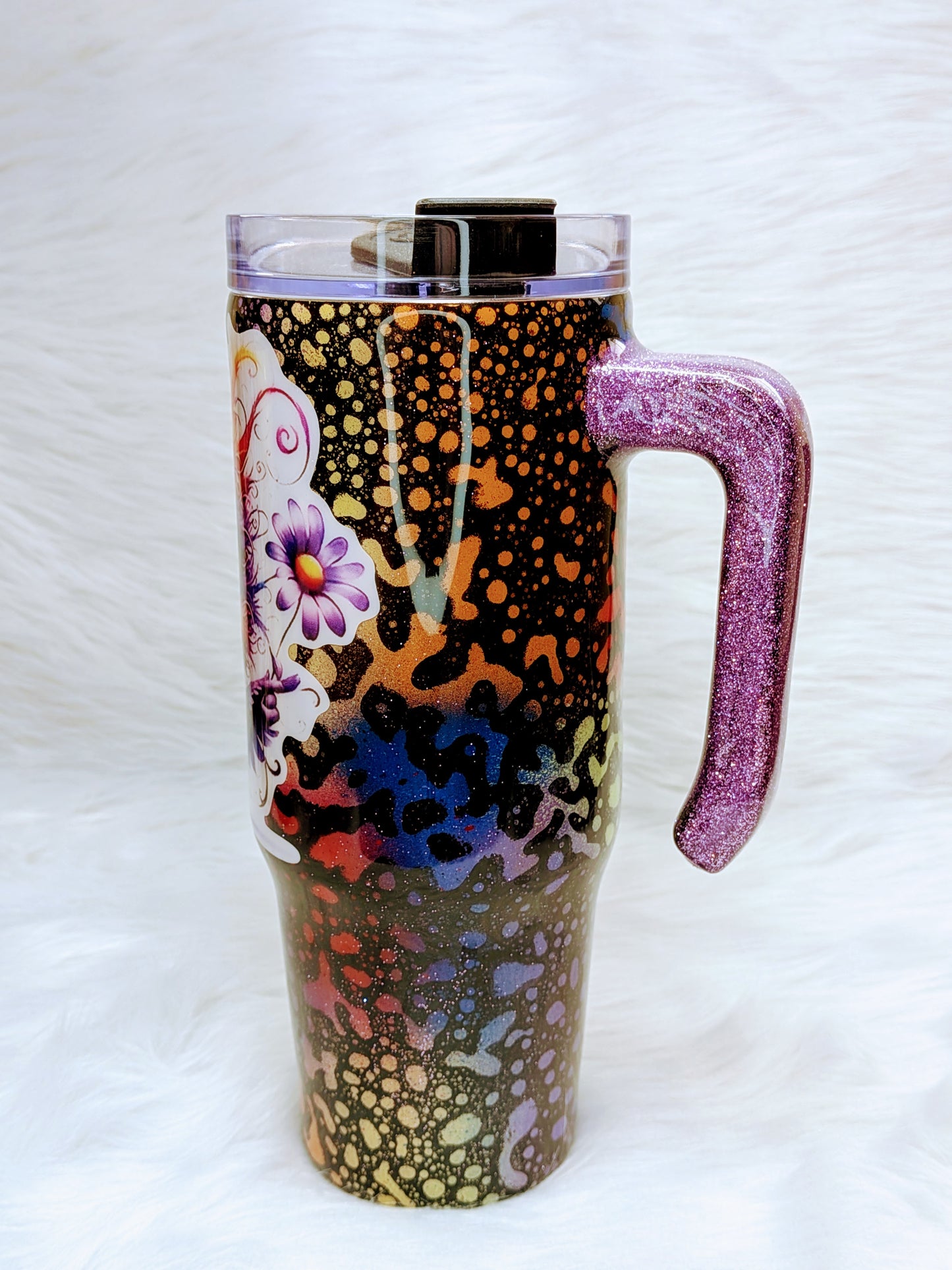 30oz Grippy Stainless Steel Crazy Bird Tumbler