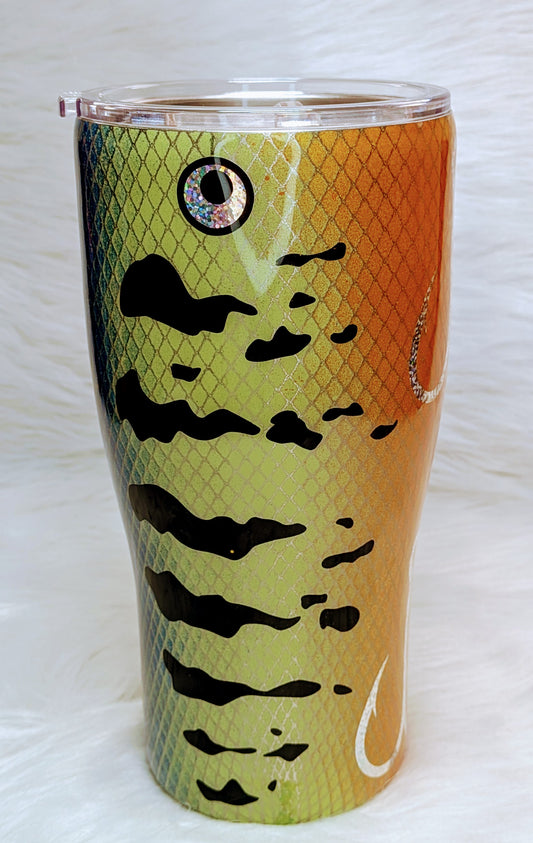 Fishing Lure Design 30 oz Modern Stainless Steel Tumbler