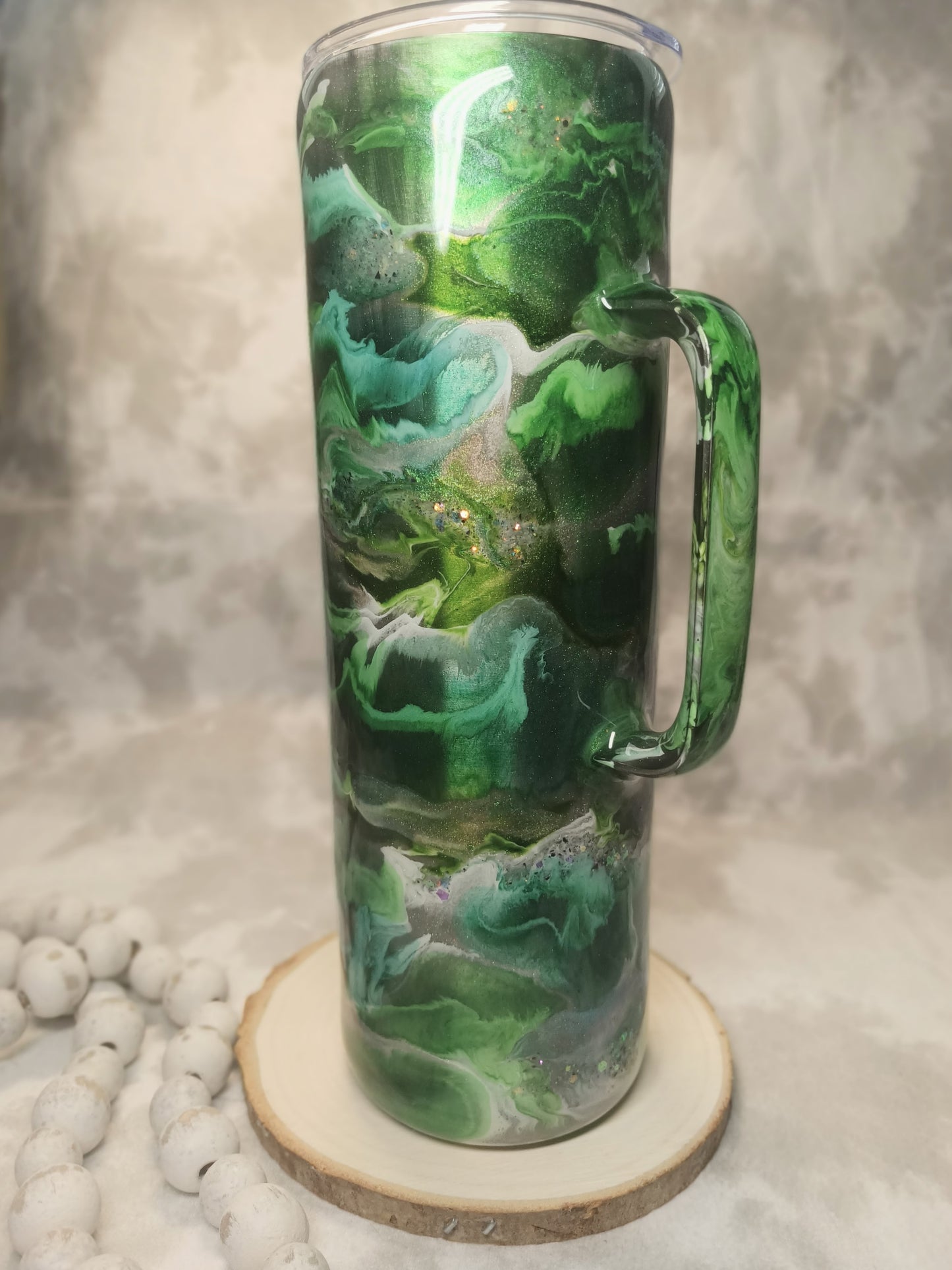 30 oz Skinny Tumbler with Handle