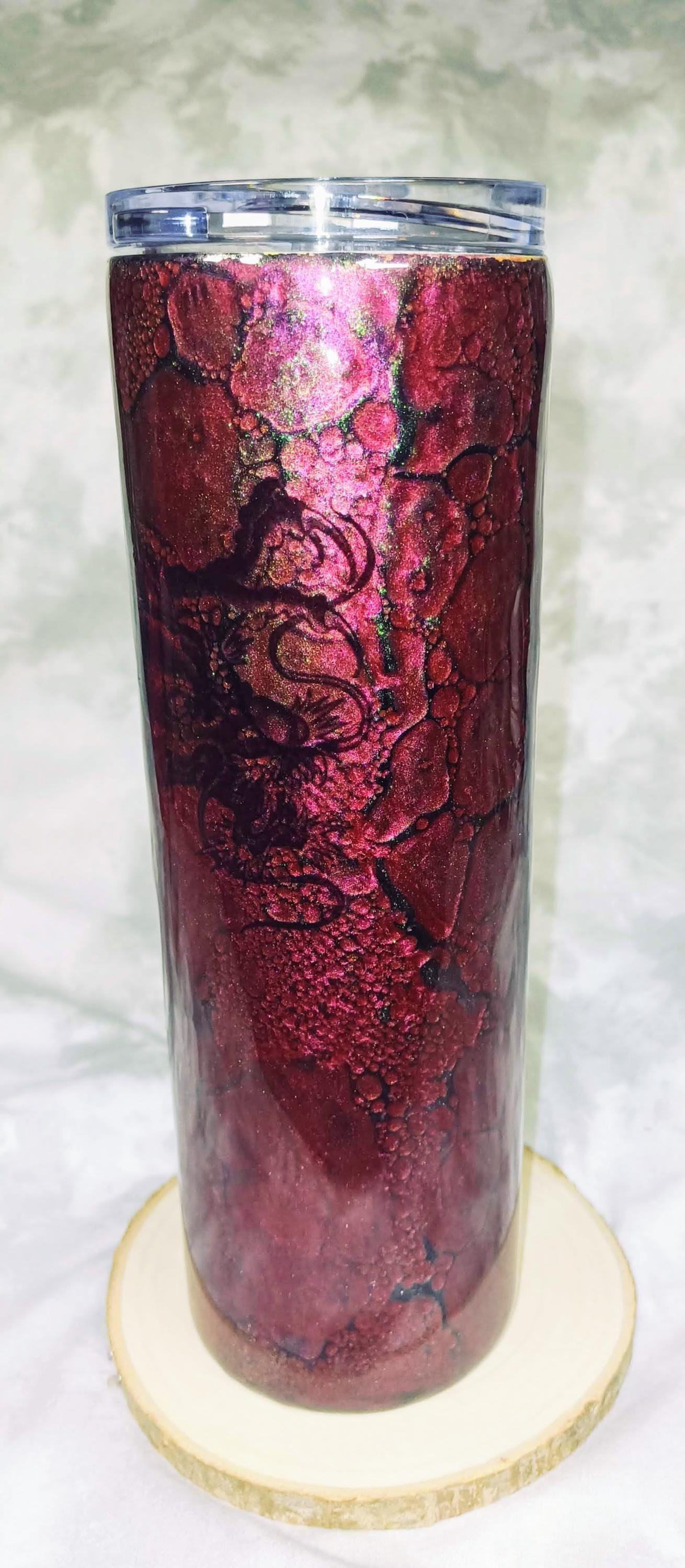 Red Dragon with scale effect 20 oz Stainless Steel Tumbler