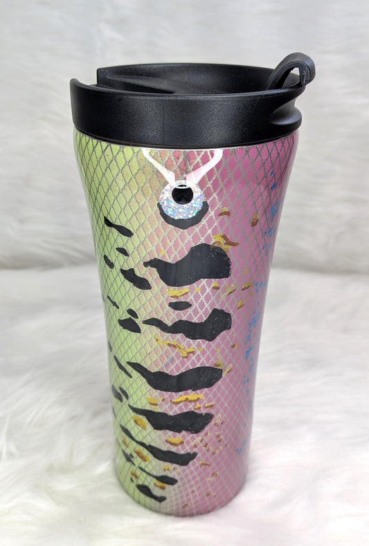 Fishing Lure 16 oz Slim Stainless Steel Travel Mug