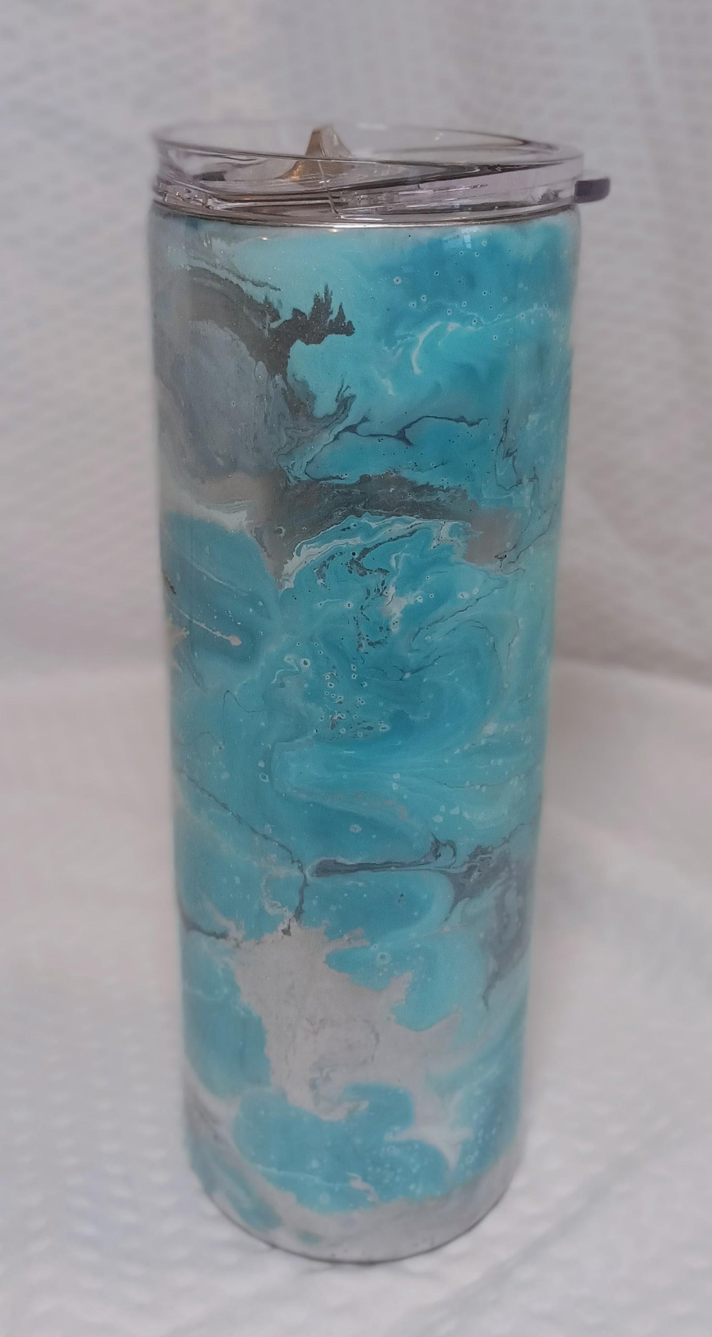 Teal and Boho flowers 20oz Stainless Steel Tumbler