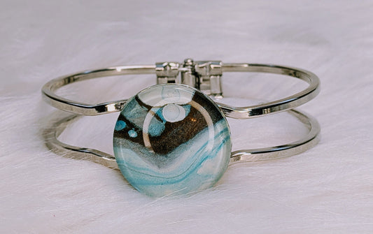 Acrylic Paint Skin Bangle Bracelet