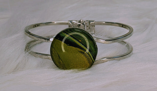 Acrylic Paint Skin Bangle Bracelet