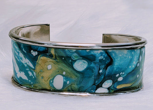 Acrylic Paint Skin Cuff Bracelet