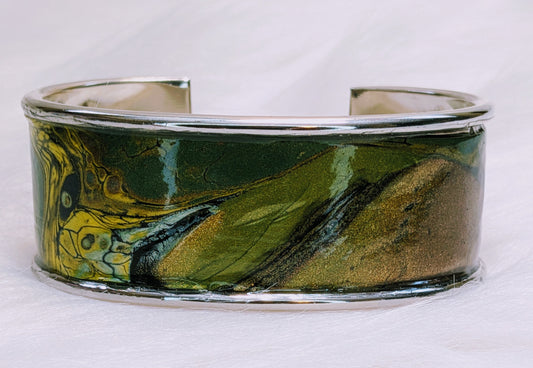 Acrylic Paint Skin Cuff Bracelet