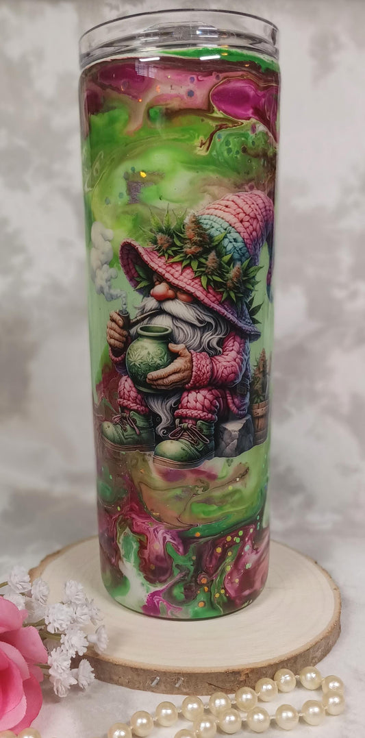 Green Bud Tender 20 oz Skinny Stainless Steel Tumbler